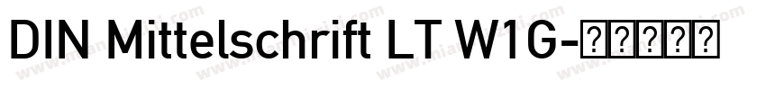 DIN Mittelschrift LT W1G字体转换